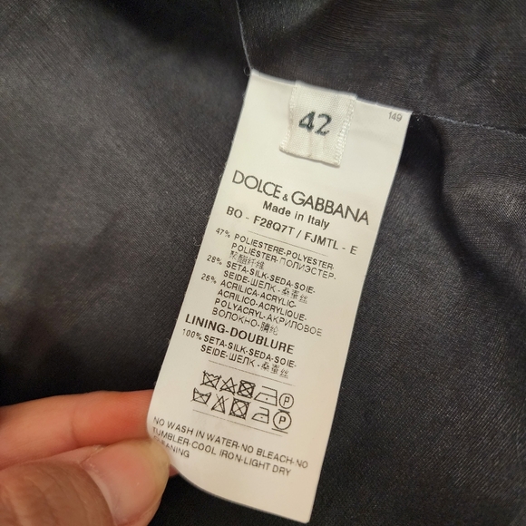 Dolce & Gabbana Black Jacquard Ruffled Bolero Jacket & Ruffle Shorts Set - Picture 8 of 15